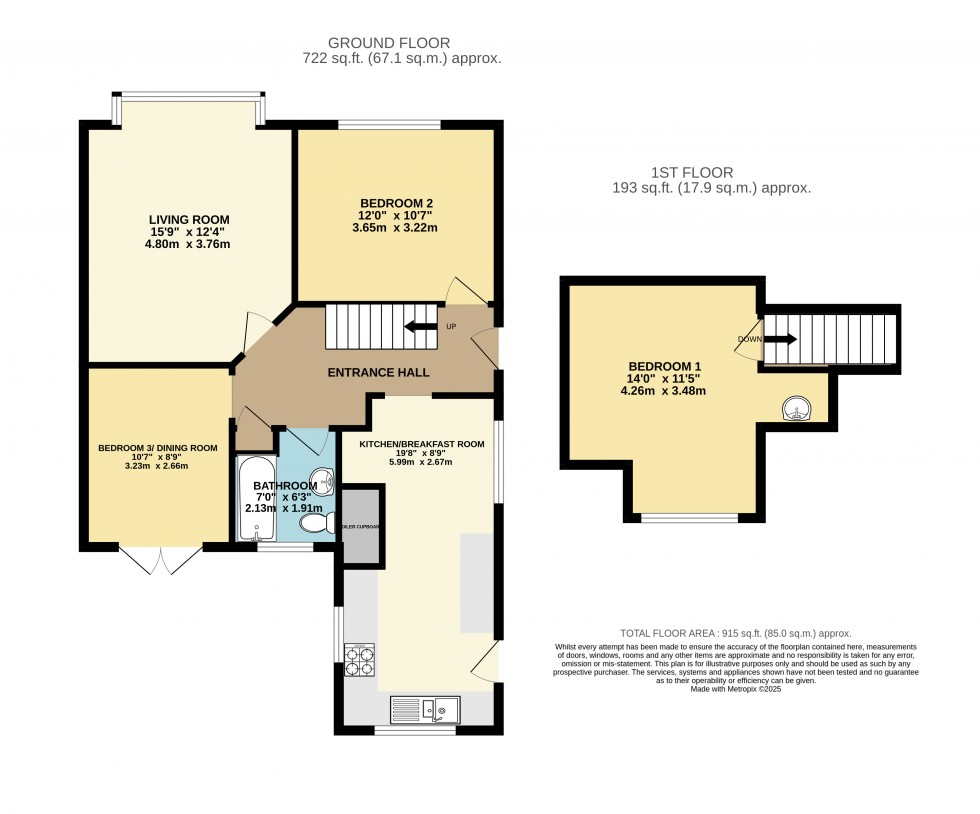 Floorplan for Corsair Close, Stanwell, Surrey