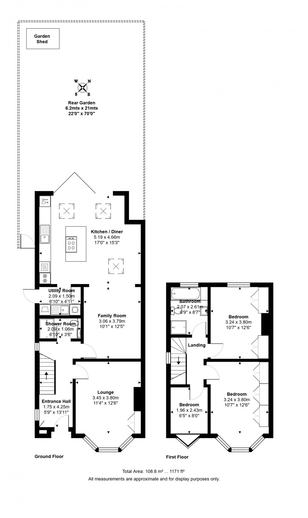 Floorplan for Gordon Close, Staines-upon-Thames, Surrey