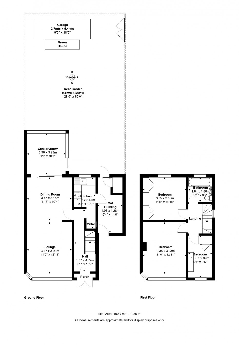Floorplan for Beechwood Avenue, Staines-upon-Thames, Surrey