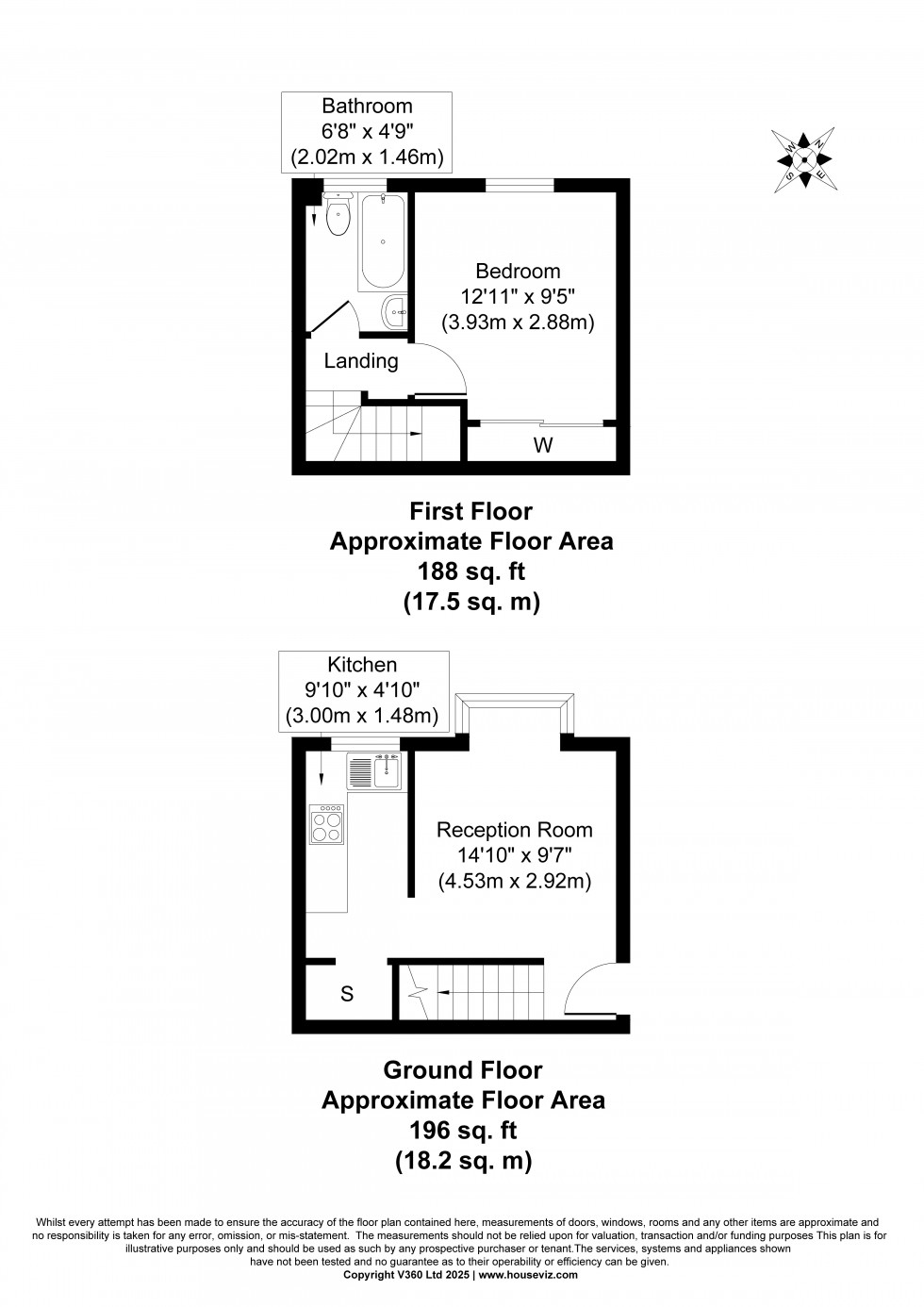 Floorplan for Bryony Way, Sunbury-on-Thames, Surrey