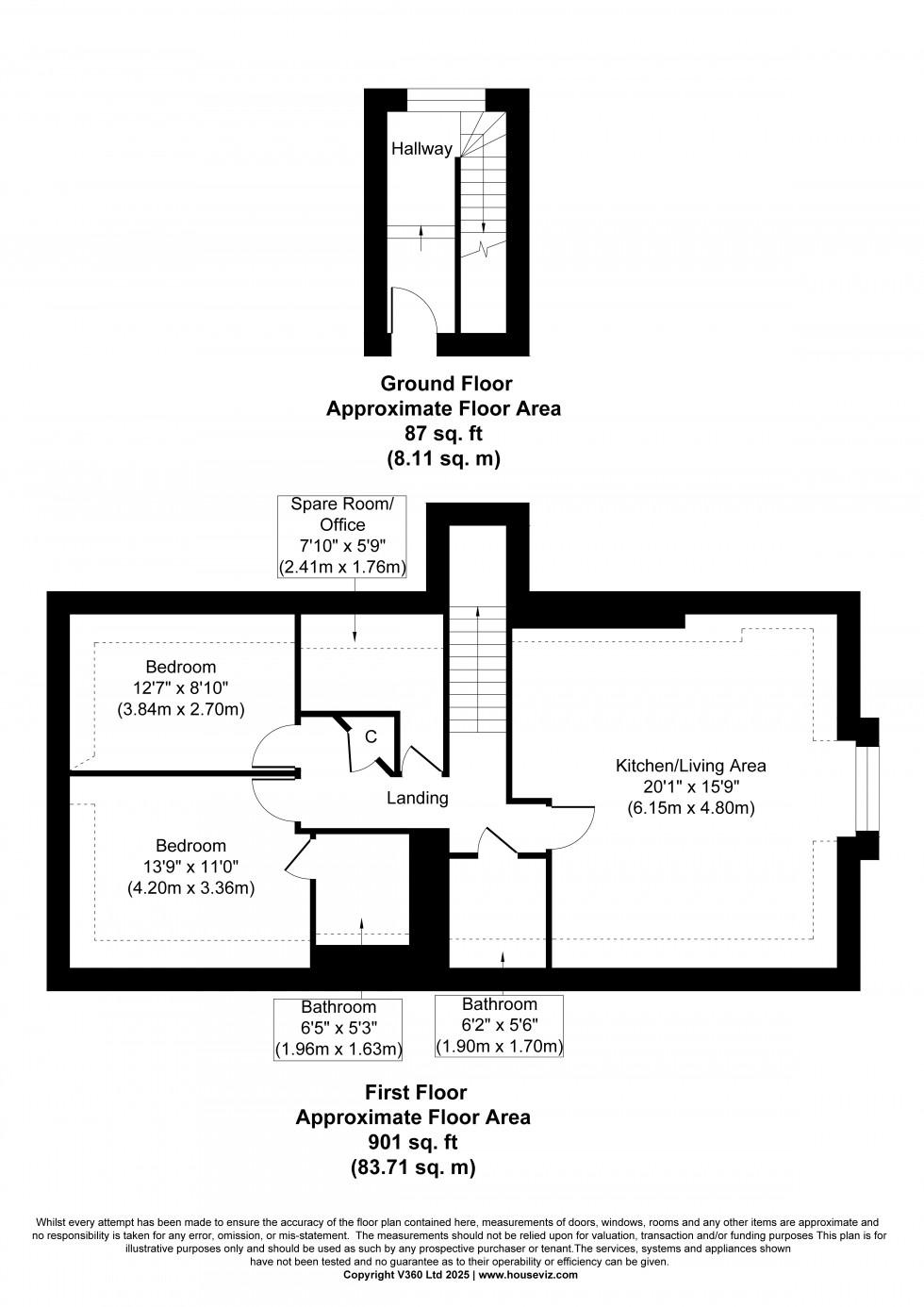 Floorplan for Thorpe Road, Staines-upon-Thames, Surrey