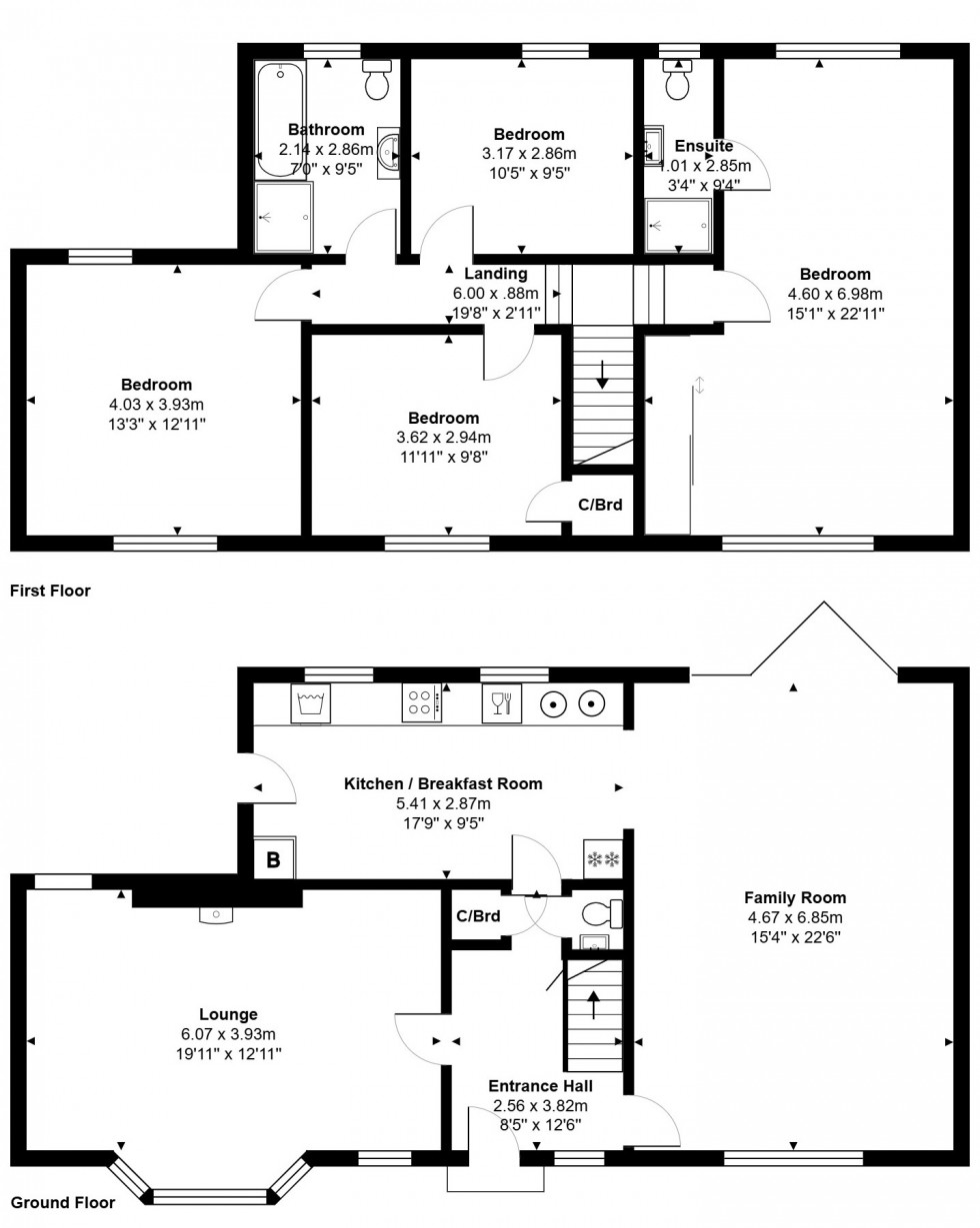 Floorplan for Laleham Road, Staines-upon-Thames, Surrey