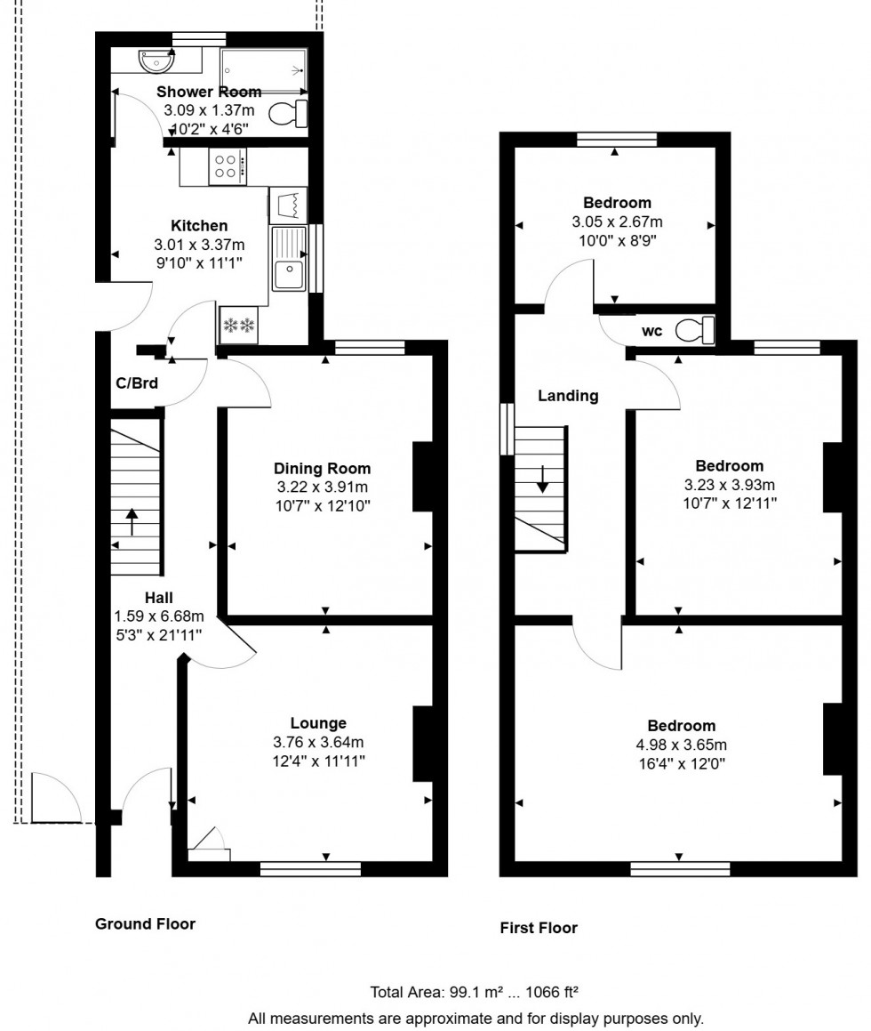 Floorplan for Hythe Road, Staines-upon-Thames, Surrey
