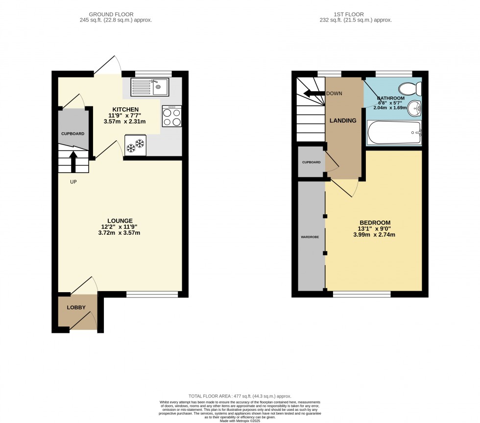 Floorplan for Cleveland Park, Stanwell, Surrey