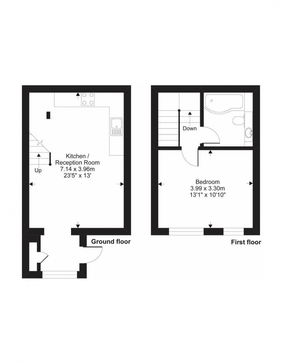 Floorplan for Aspen Close, Staines-upon-Thames, Surrey