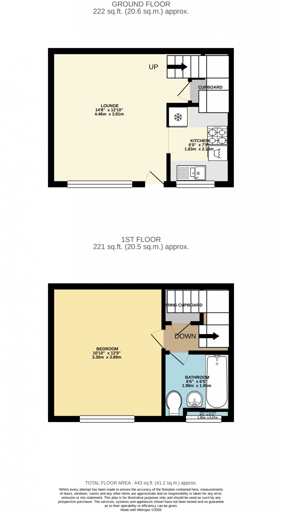 Floorplan for Hensworth Road, Ashford, Surrey
