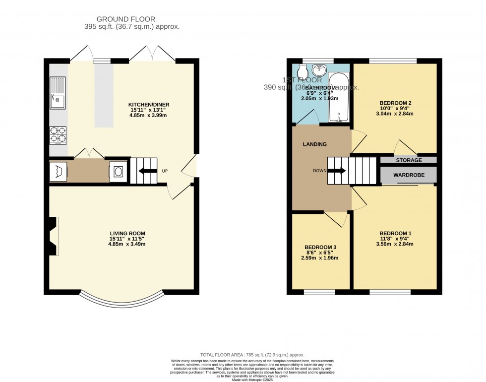 Floorplan for Mayfield Close, Ashford, Surrey