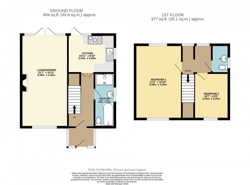 Floorplan for Fairways, Ashford, Surrey