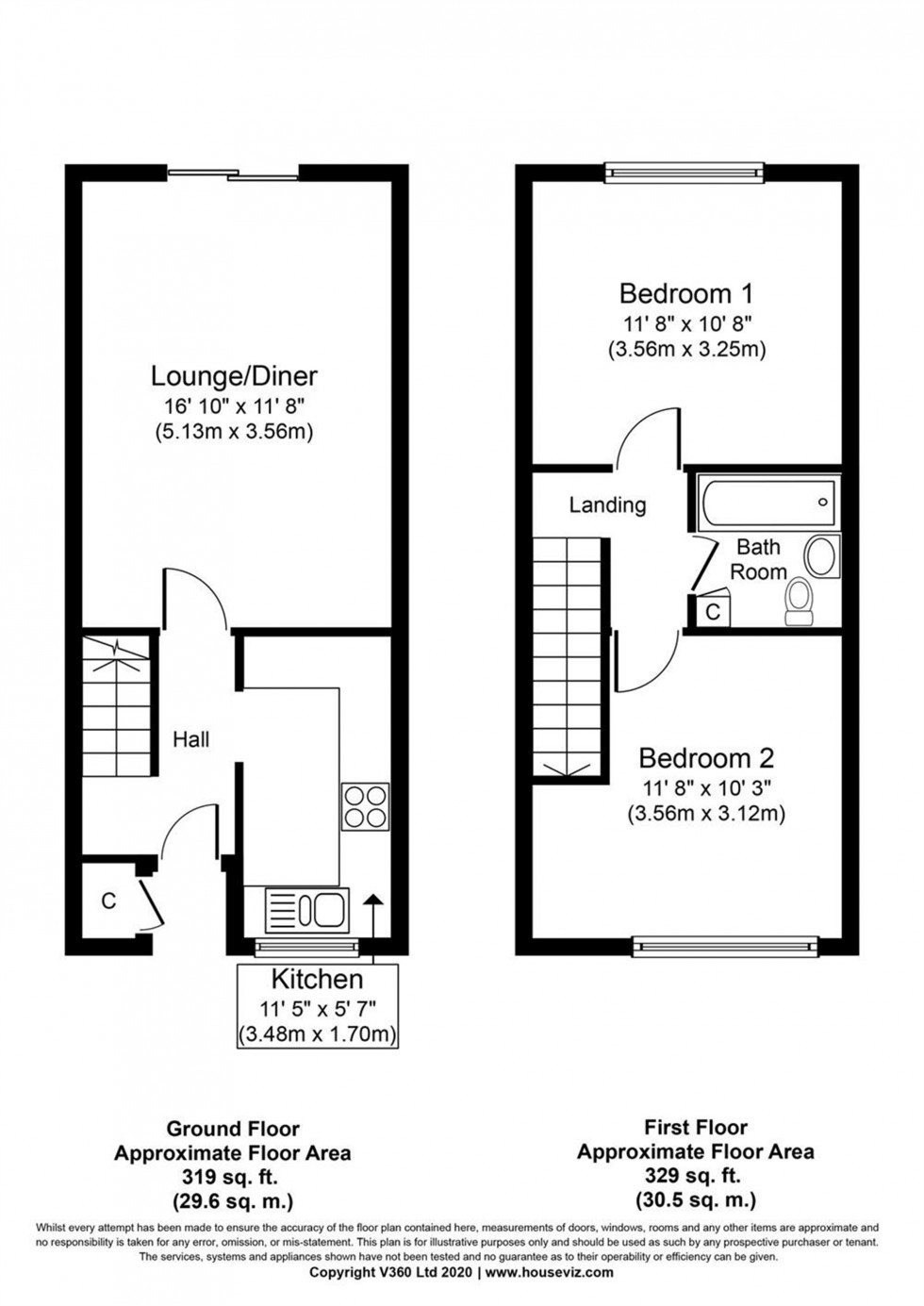 Floorplan for Aymer Drive, STAINES-UPON-THAMES