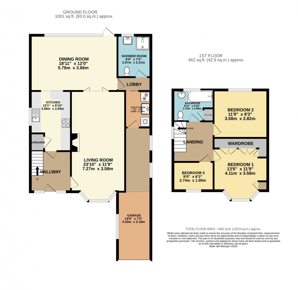 Floorplan for Ashford Crescent, Ashford, Surrey