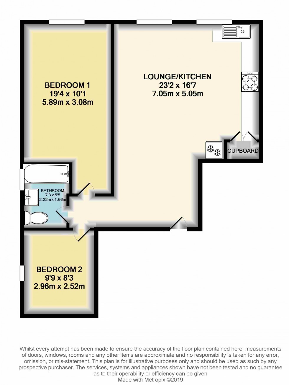 Floorplan for Church Road, Ashford, Surrey