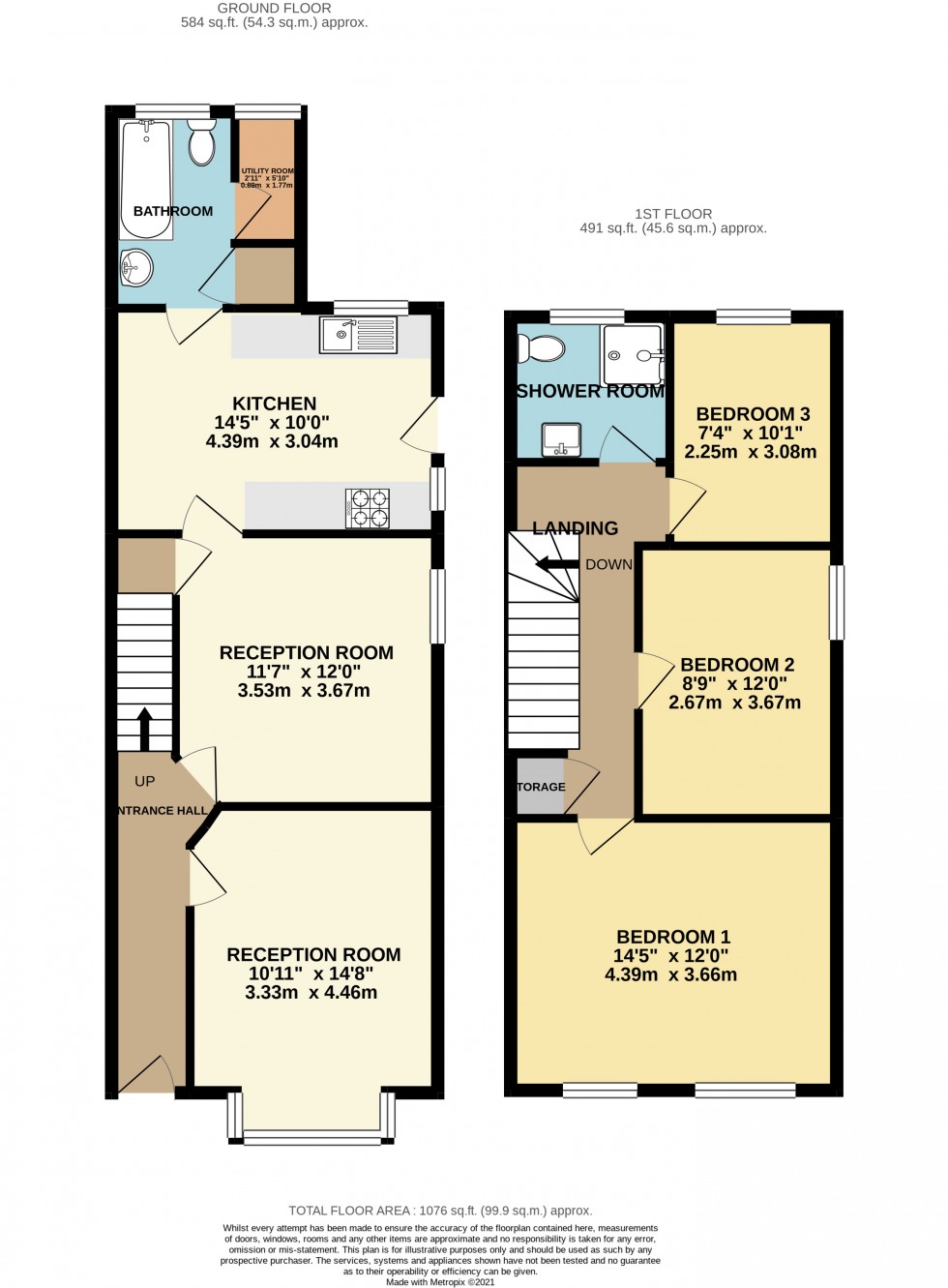 Floorplan for Ashford Crescent, Ashford