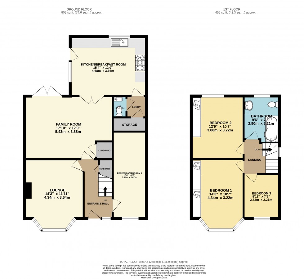 Floorplan for Stanwell, Staines-upon-Thames, Surrey