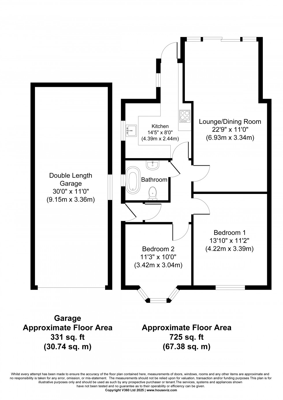 Floorplan for Dorset Road, Ashford, Surrey