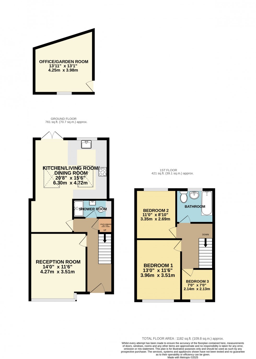Floorplan for Elgin Avenue, Ashford, Surrey