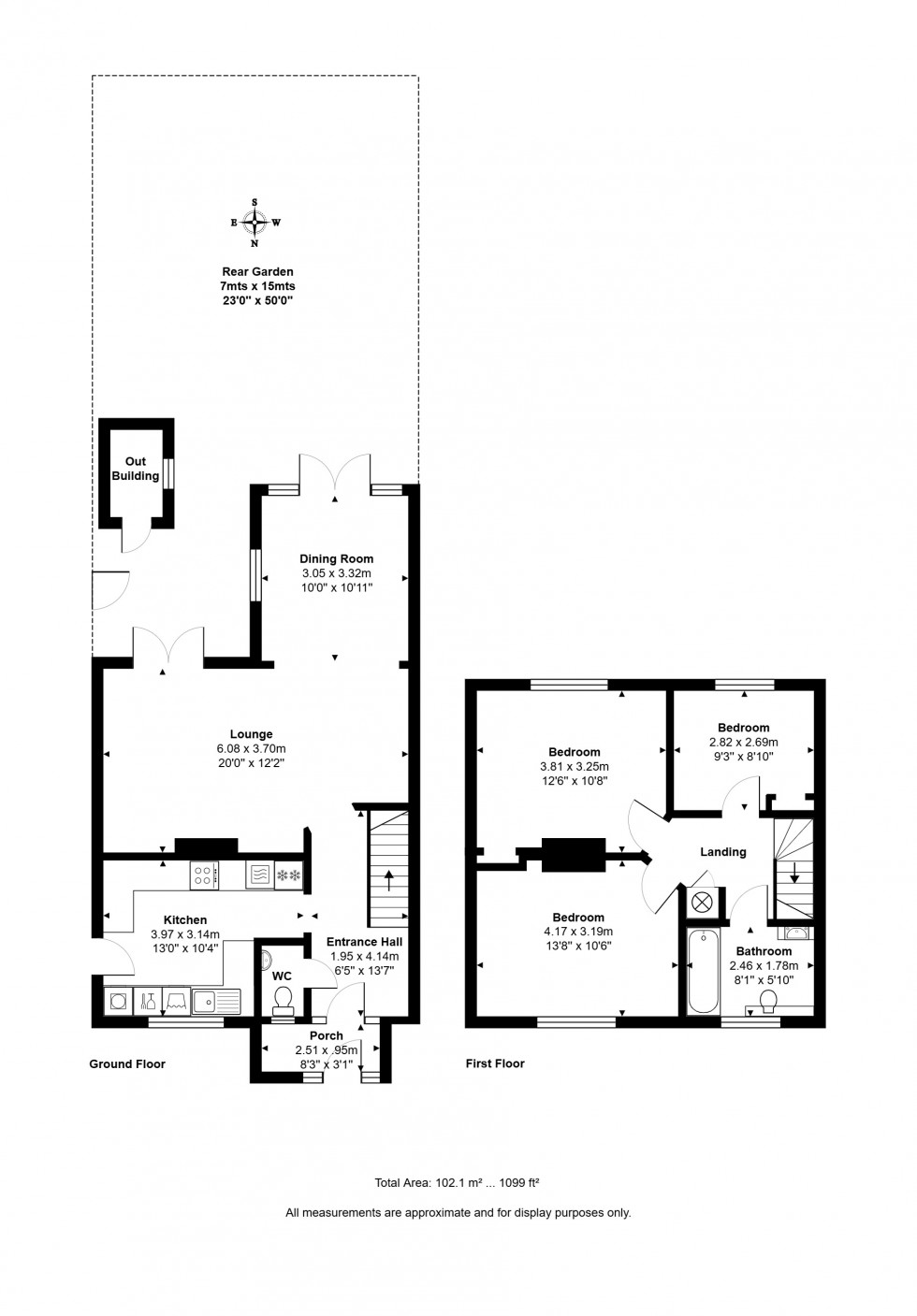 Floorplan for Brookside Avenue, Ashford, Surrey