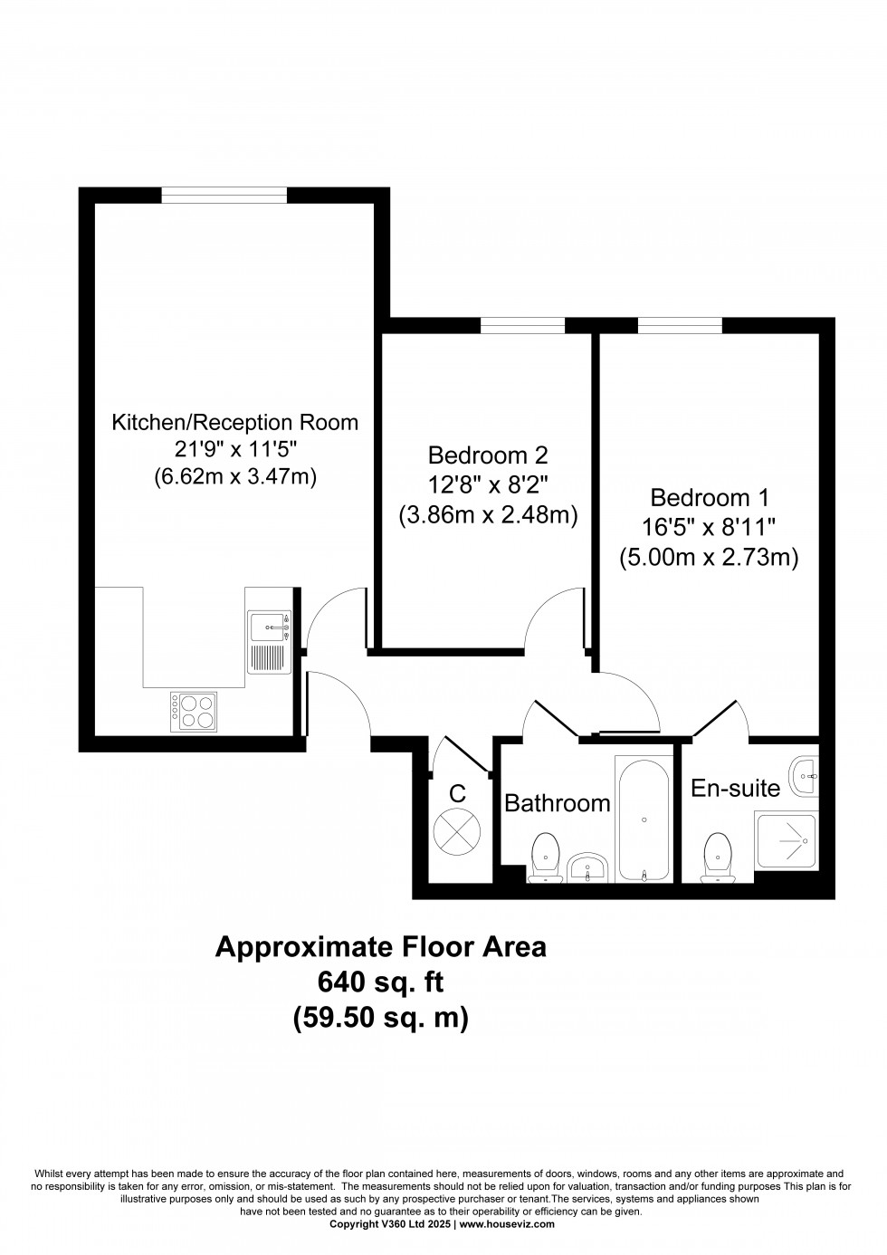 Floorplan for Stanwell, Staines-upon-Thames, Surrey