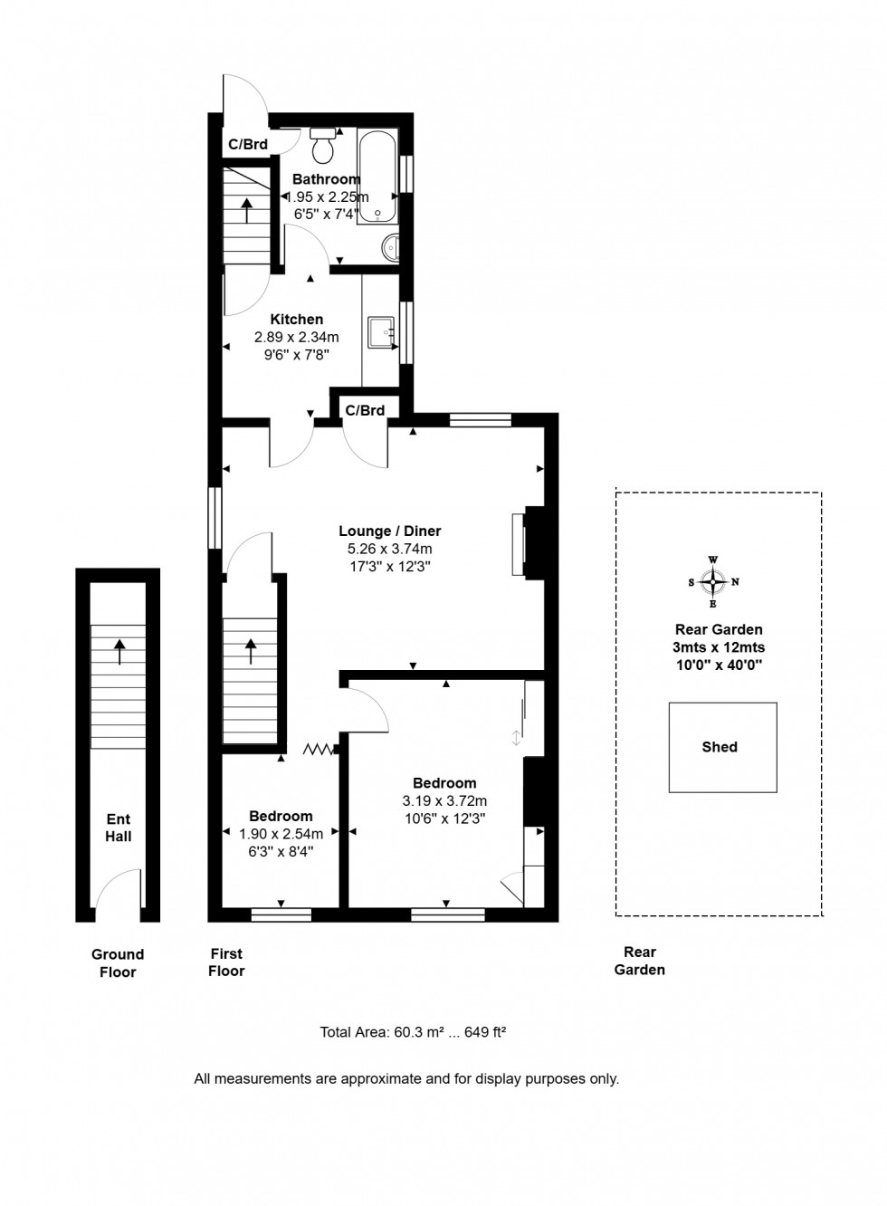 Floorplan for Penton Avenue, Staines-upon-Thames, Surrey