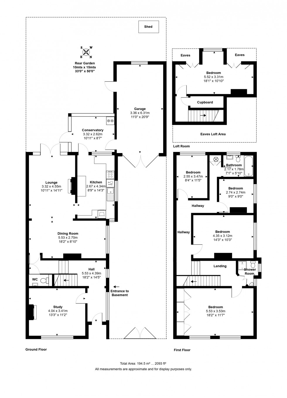 Floorplan for London Street, Chertsey, Surrey