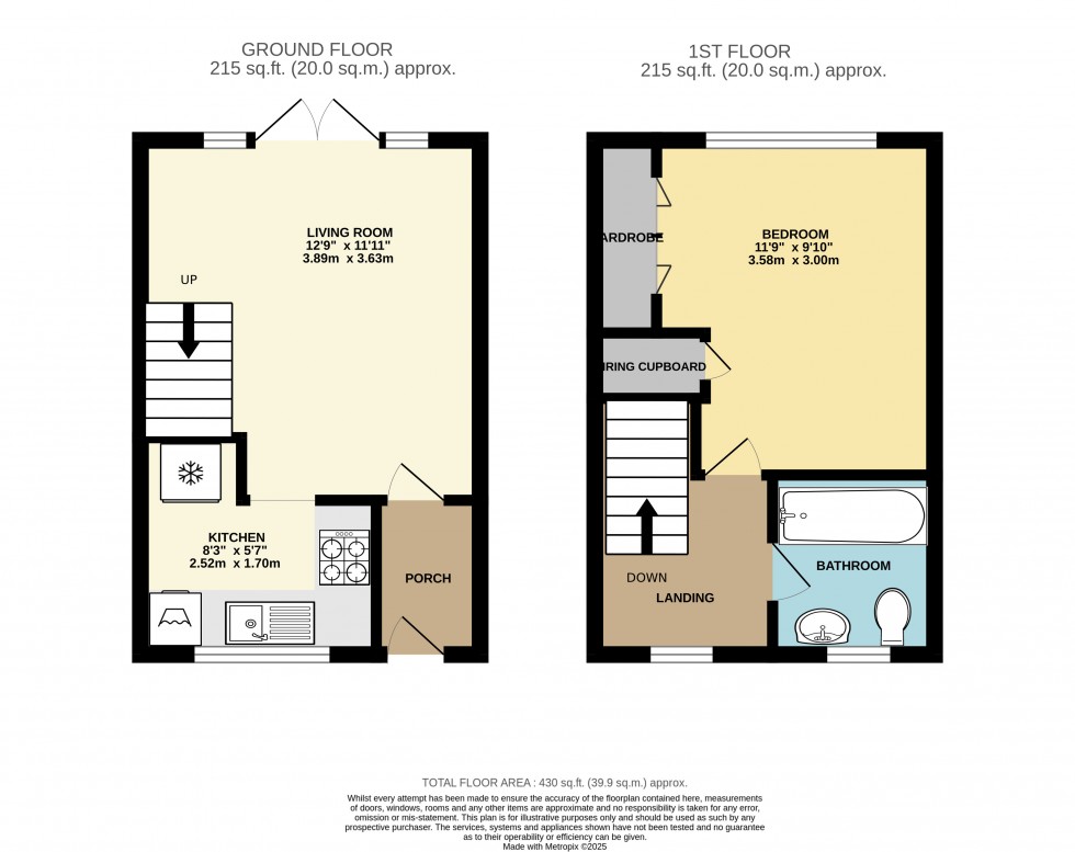 Floorplan for Squires Walk, Ashford, Surrey