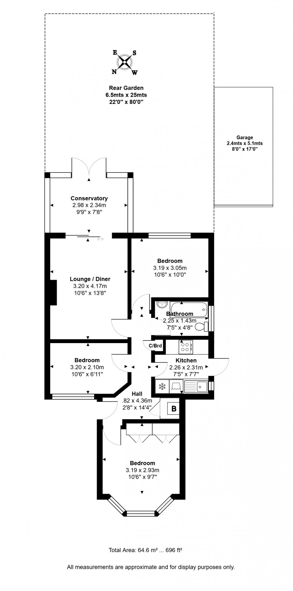 Floorplan for Clare Road, Staines-upon-Thames, Surrey