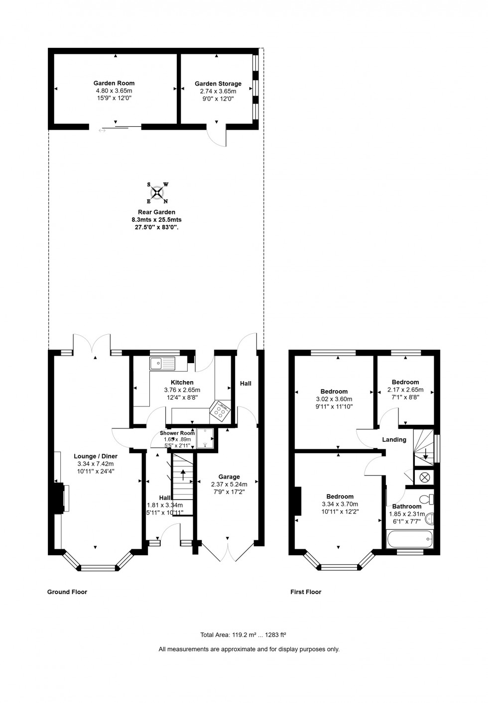 Floorplan for Grosvenor Road, Staines-upon-Thames, Surrey