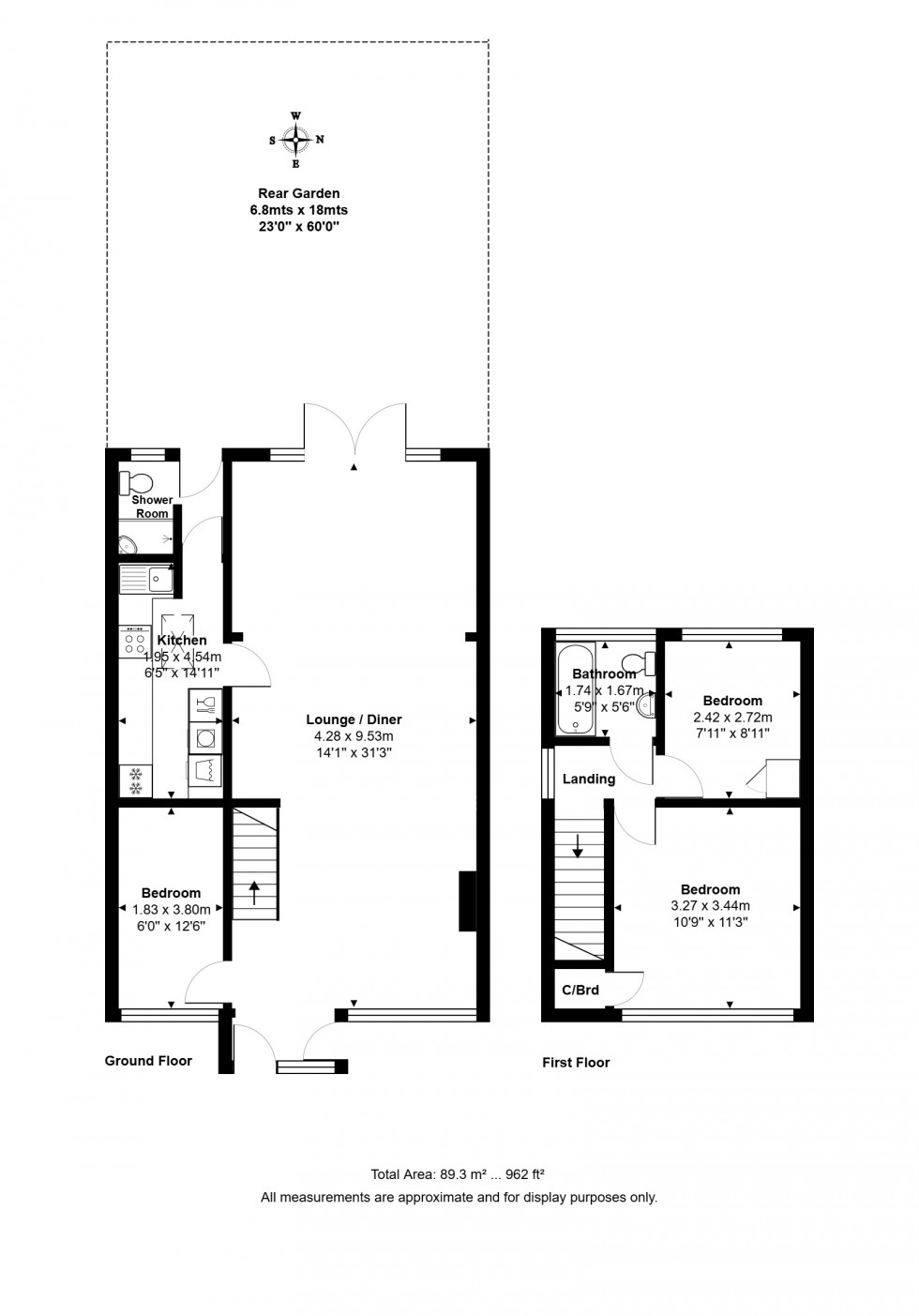 Floorplan for Nursery Gardens, Staines-upon-Thames, Surrey