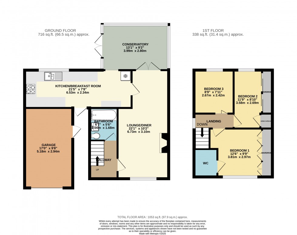 Floorplan for Courtfield Road, Ashford, Surrey