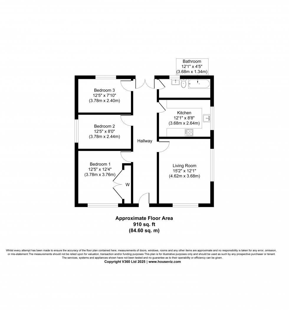 Floorplan for Staines Road, Staines-upon-Thames, Surrey