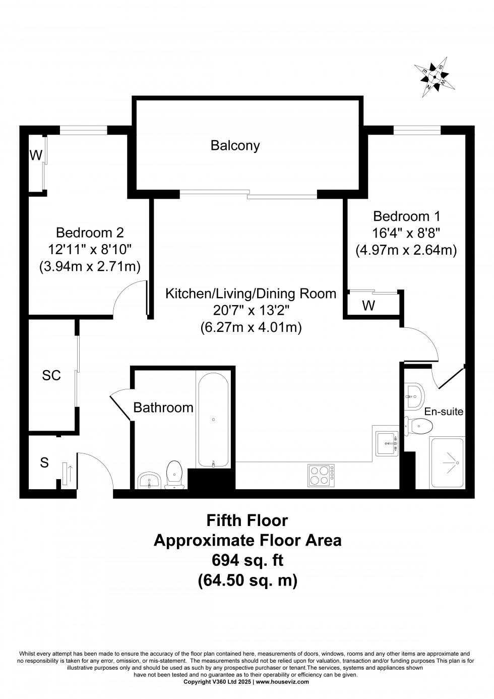 Floorplan for Fairfield Avenue, Staines-upon-Thames, Surrey