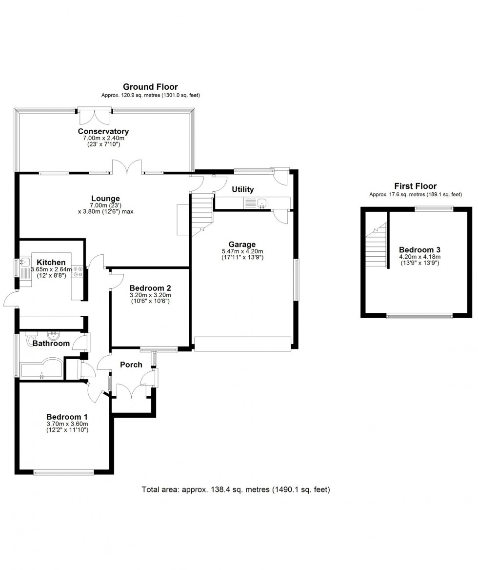 Floorplan for Russet Close, Staines-upon-Thames, Surrey