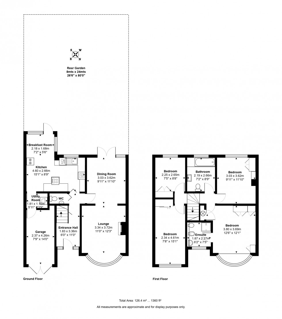 Floorplan for Grosvenor Road, Staines-upon-Thames, Surrey