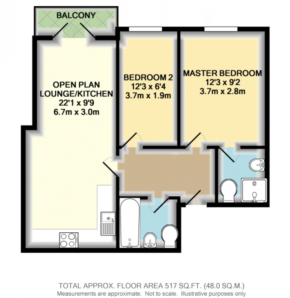 Floorplan for Deacon House, 16-18 Littleton Road, ASHFORD