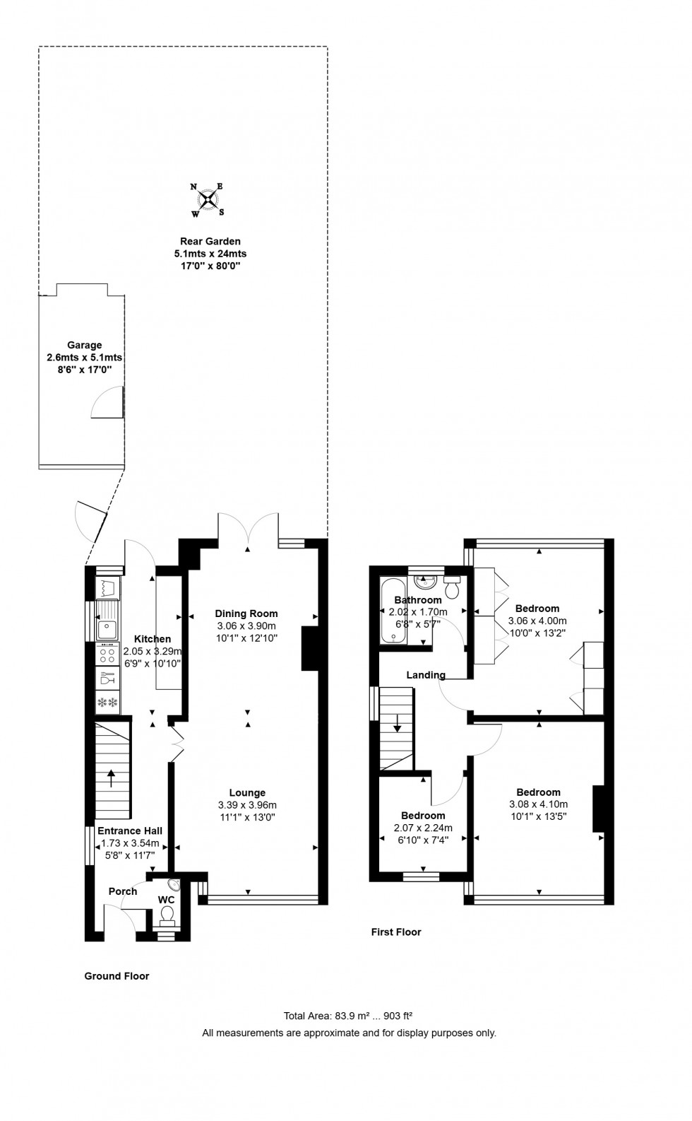 Floorplan for Strodes Crescent, STAINES-UPON-THAMES