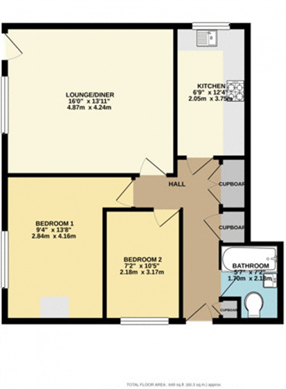 Floorplan for Edgecumbe Court, Laleham Road, STAINES-UPON-THAMES