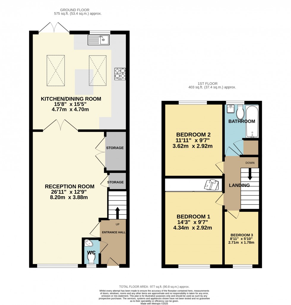 Floorplan for Shaftesbury Crescent, Staines-upon-Thames, Surrey