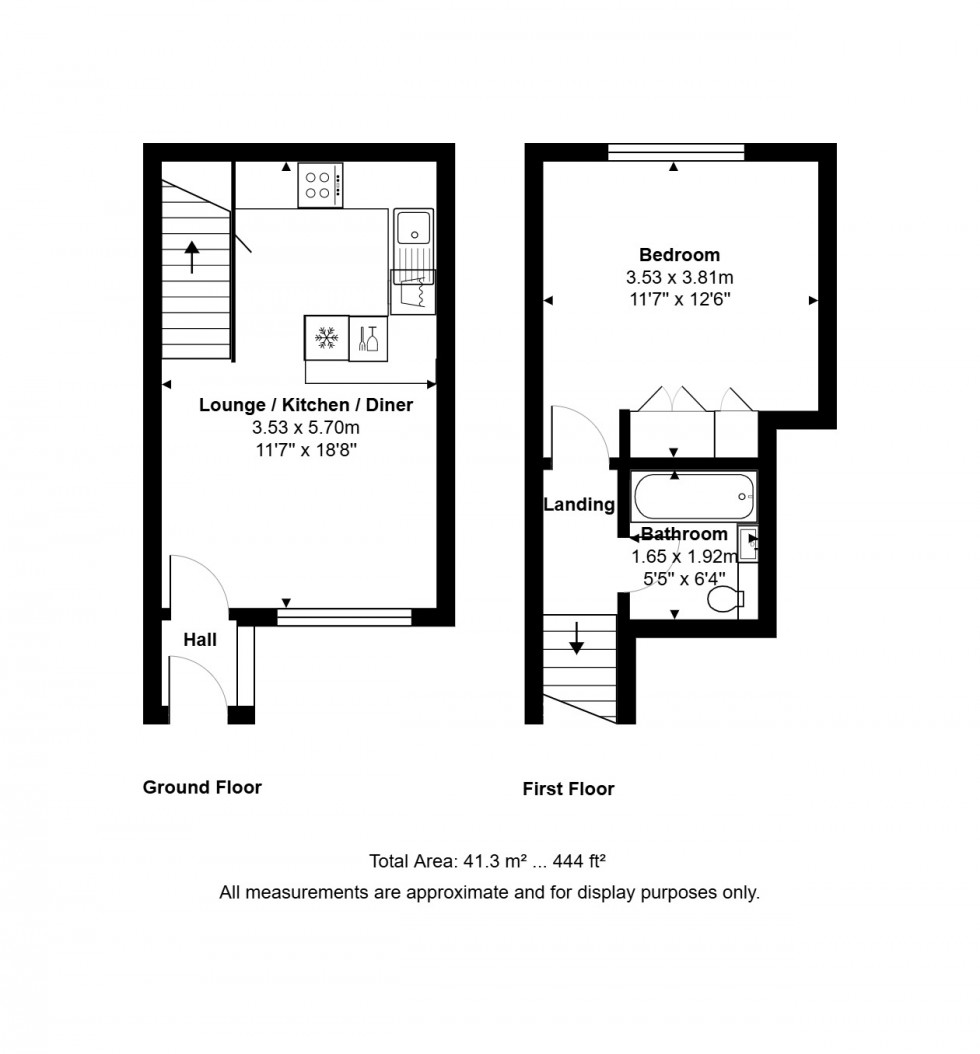 Floorplan for Stanwell, Staines-upon-Thames, Surrey