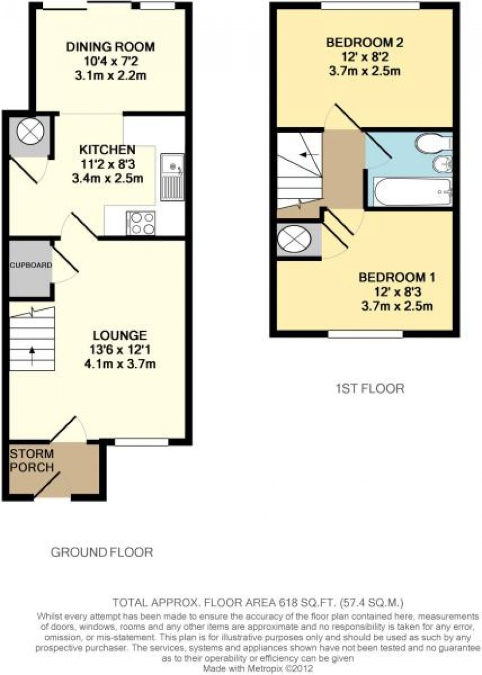 Floorplan for Northfield Road, Staines-upon-Thames, Surrey