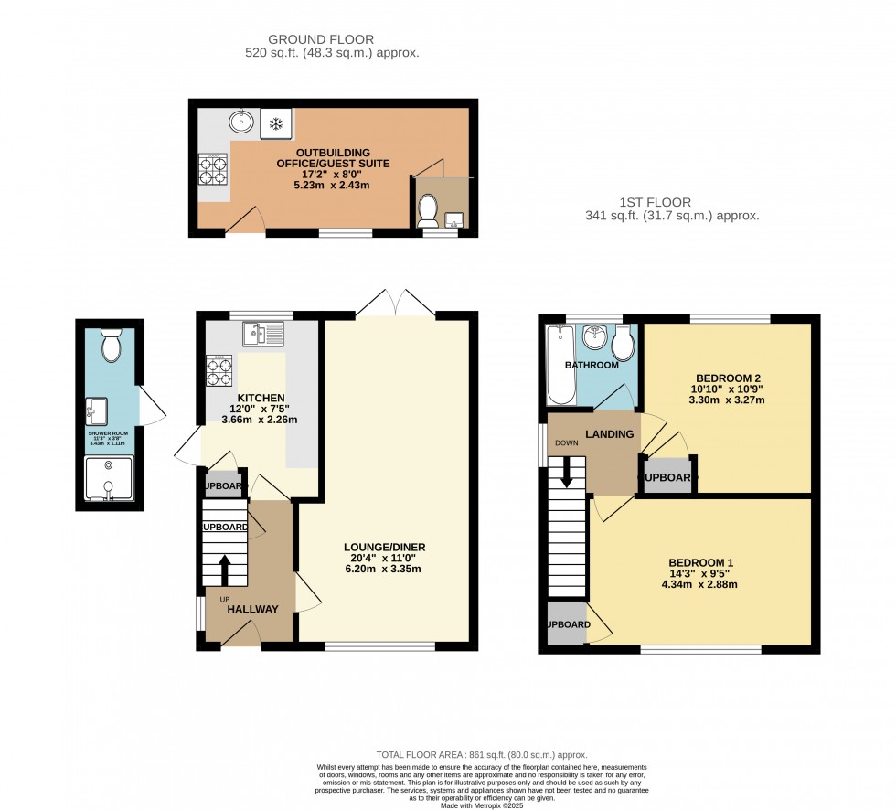 Floorplan for Stanwell, Staines-upon-Thames, Surrey