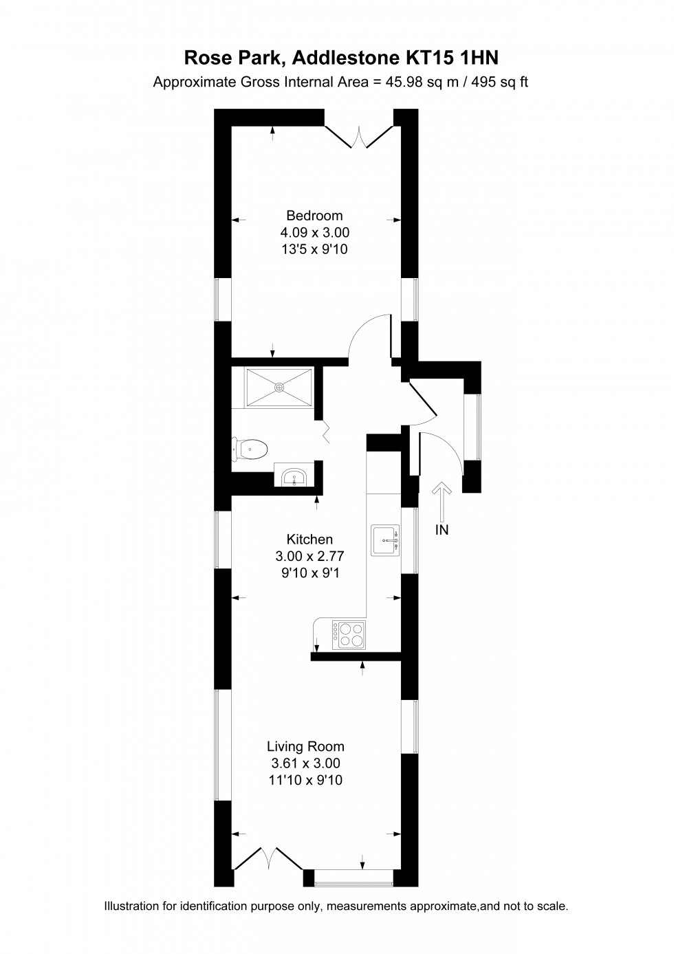 Floorplan for Rose Park, Addlestone, Surrey