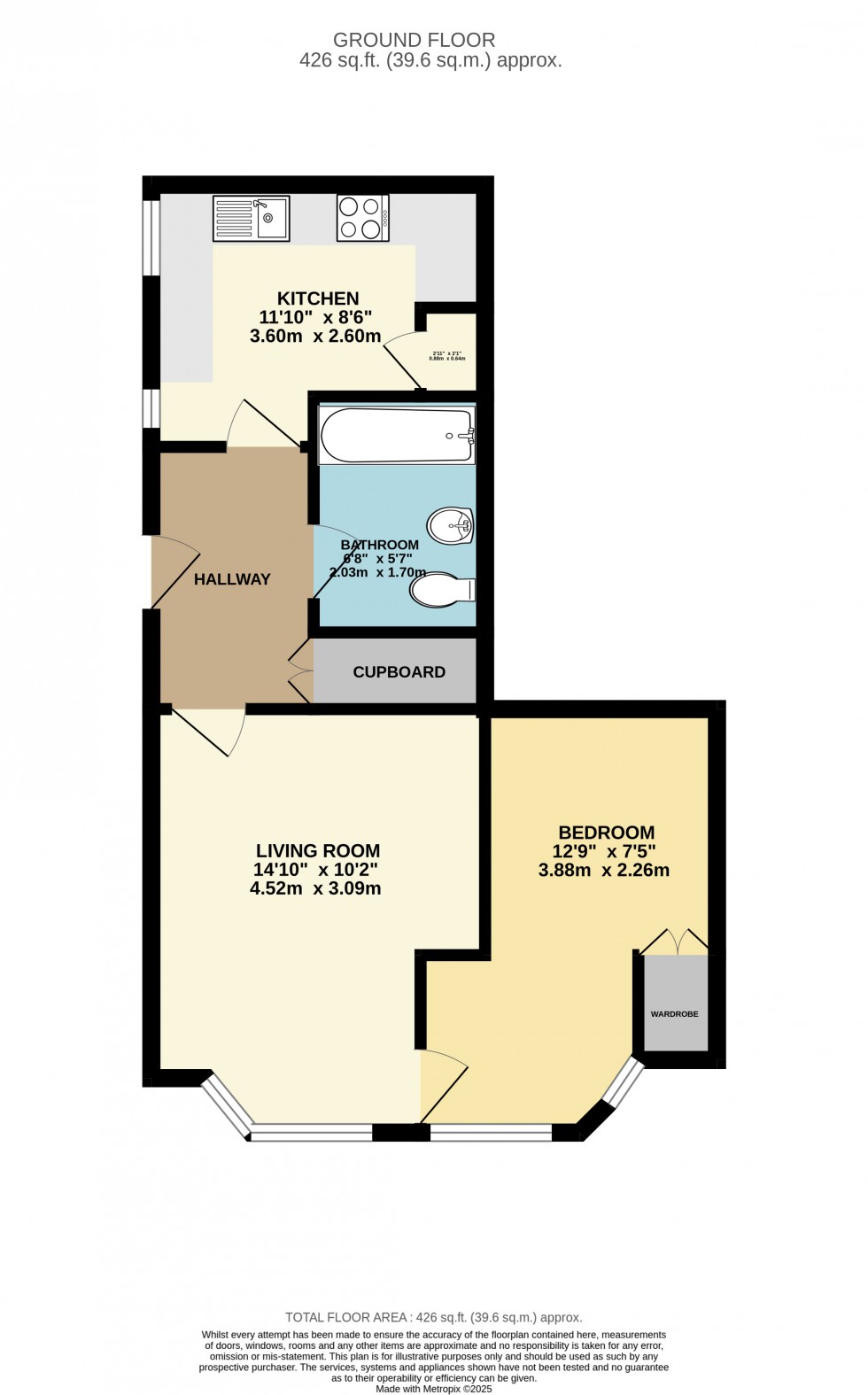 Floorplan for Avenue Road, Staines-upon-Thames, Surrey
