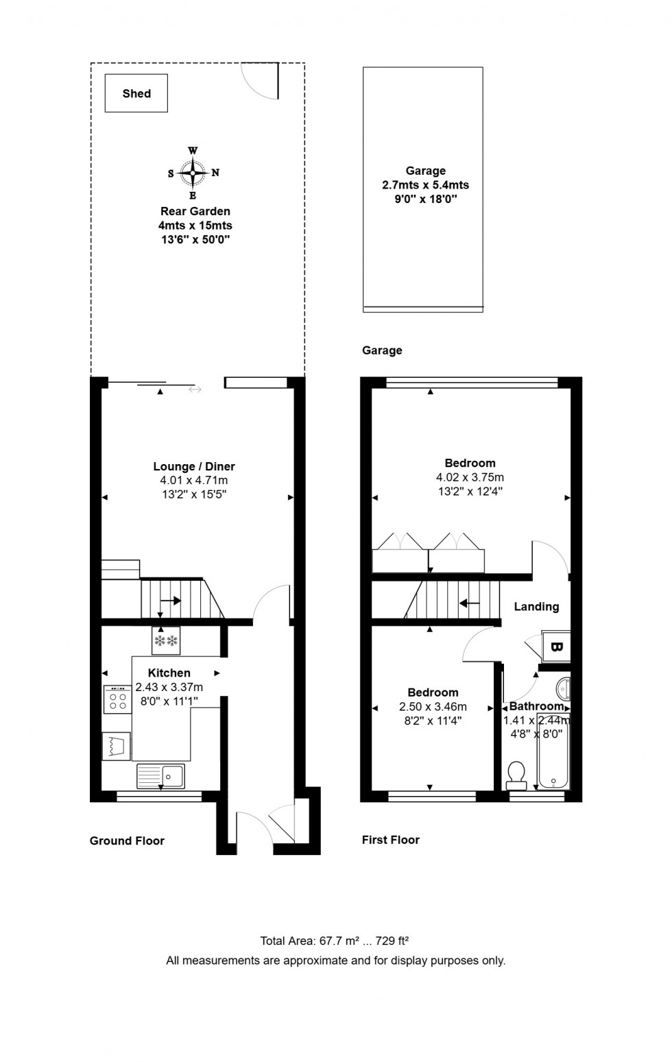 Floorplan for Long Lane, Staines-upon-Thames, Surrey