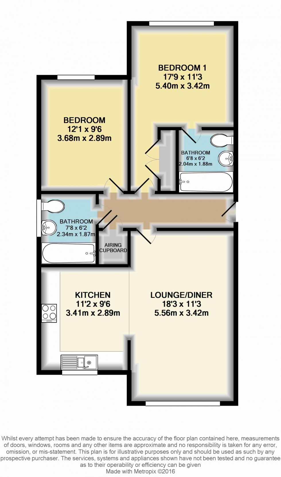 Floorplan for Cumberland Road, Ashford, Surrey