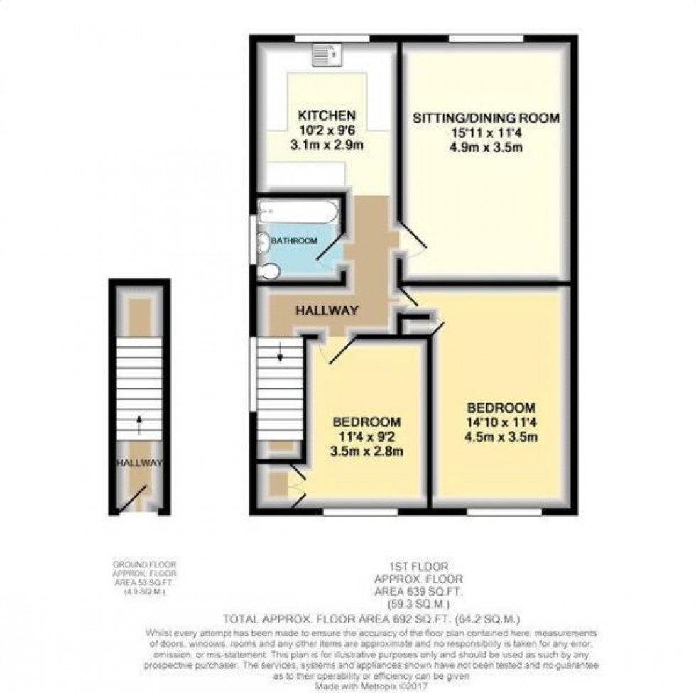 Floorplan for Feltham Road, Ashford, Surrey