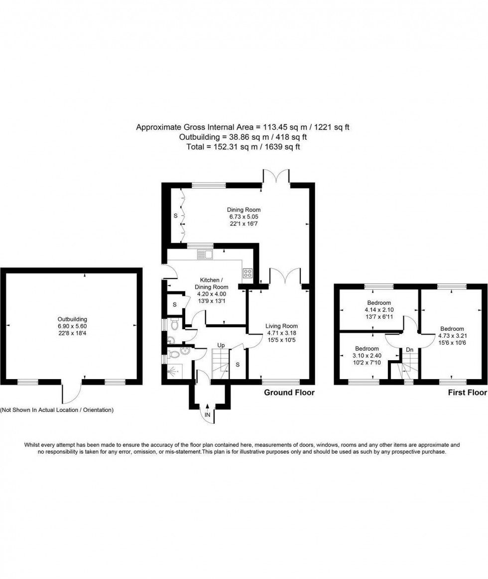 Floorplan for Horton Road, Staines-upon-Thames, Surrey