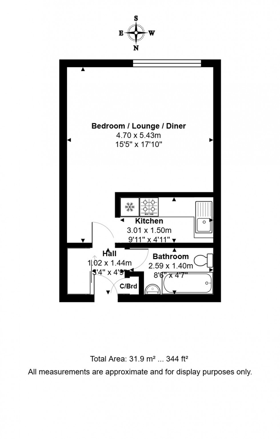 Floorplan for Stanwell, Staines-upon-Thames, Surrey