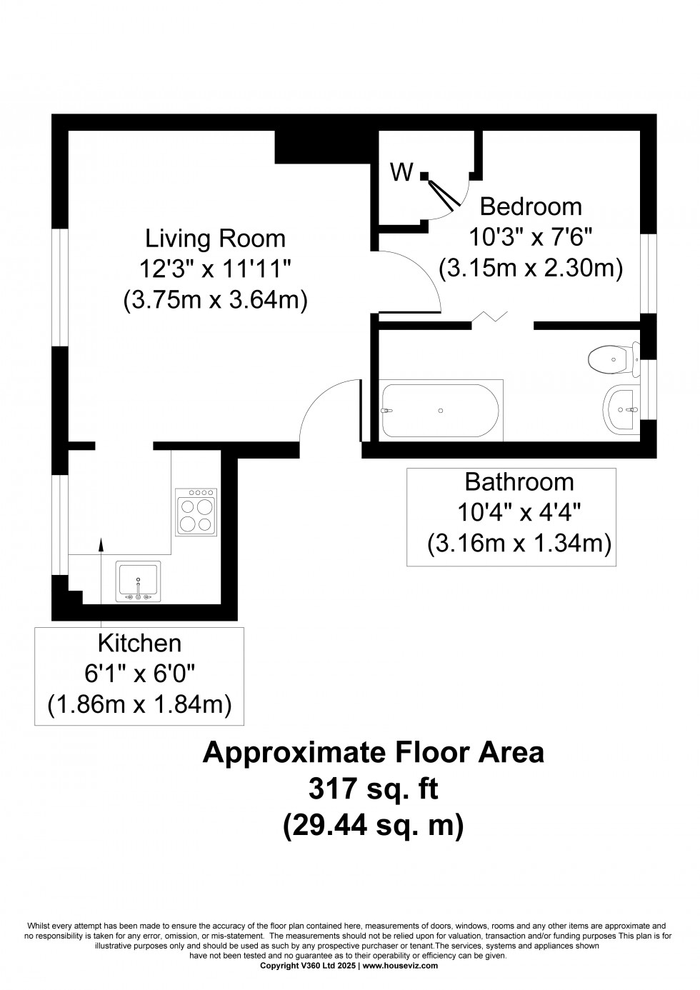 Floorplan for Leacroft, Surrey, STAINES-UPON-THAMES
