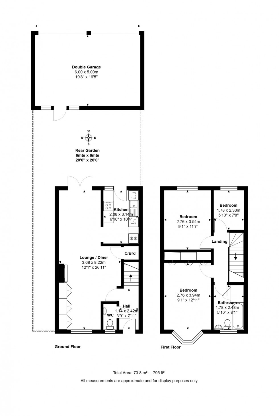 Floorplan for Shaftesbury Crescent, Staines-upon-Thames, Surrey