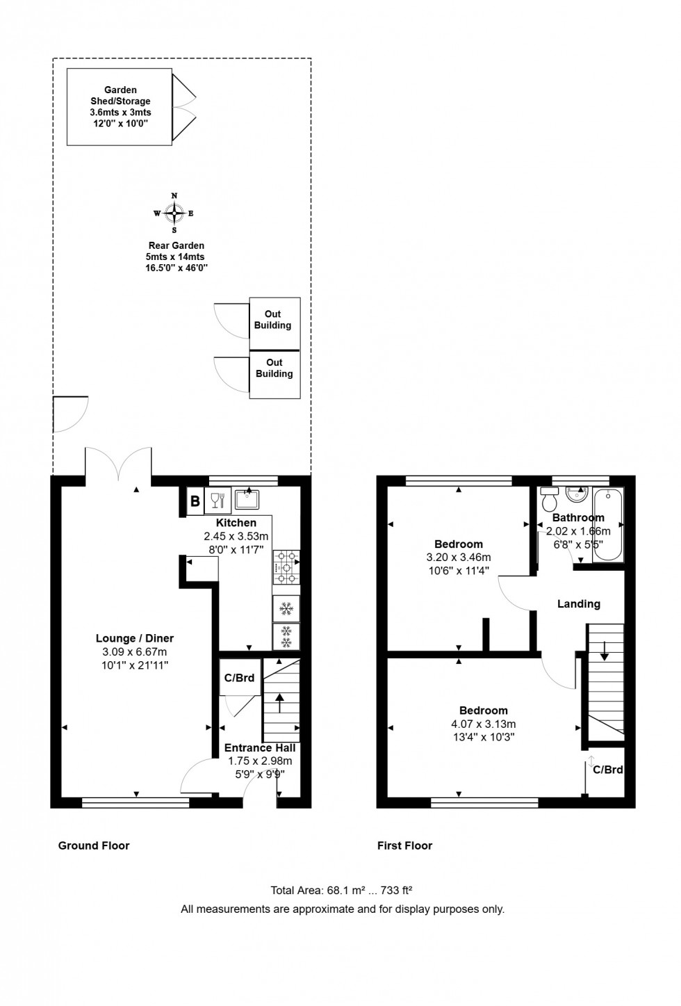 Floorplan for Hengrove Crescent, Ashford, Surrey