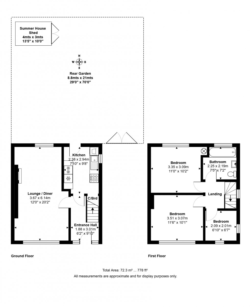 Floorplan for Hazel Grove, Staines-upon-Thames, Surrey